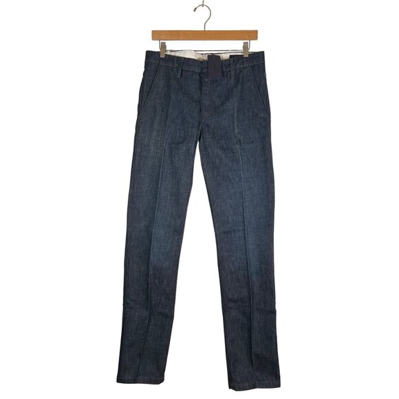 NWT Prada Mens Size 34 x 36 Denim Washed Dress Jean Flat Front Italy VTG 80s 90s - Picture 1 of 15